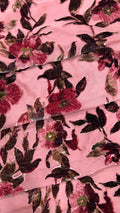PINK FLORAL BURNOUT