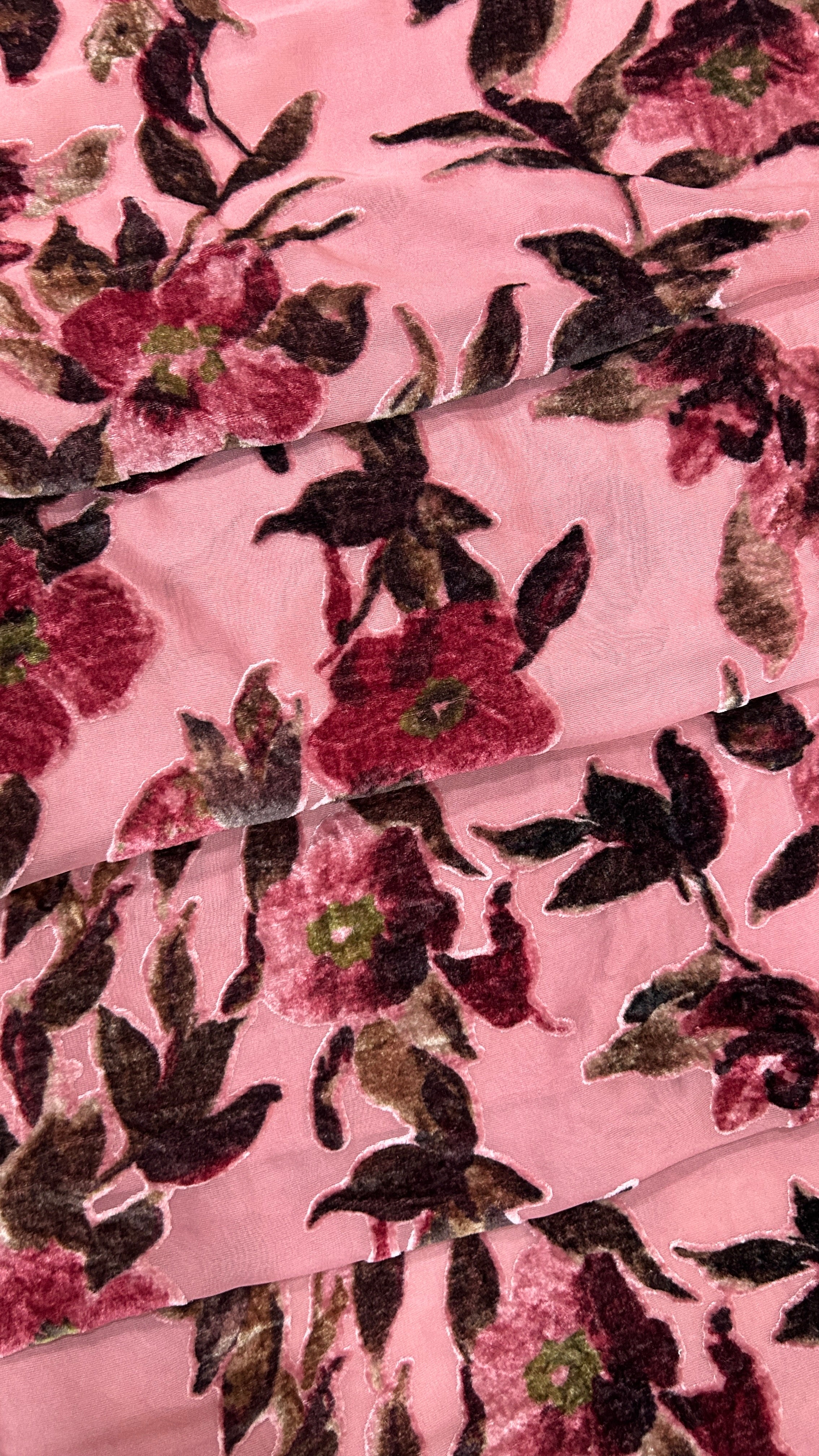 PINK FLORAL BURNOUT