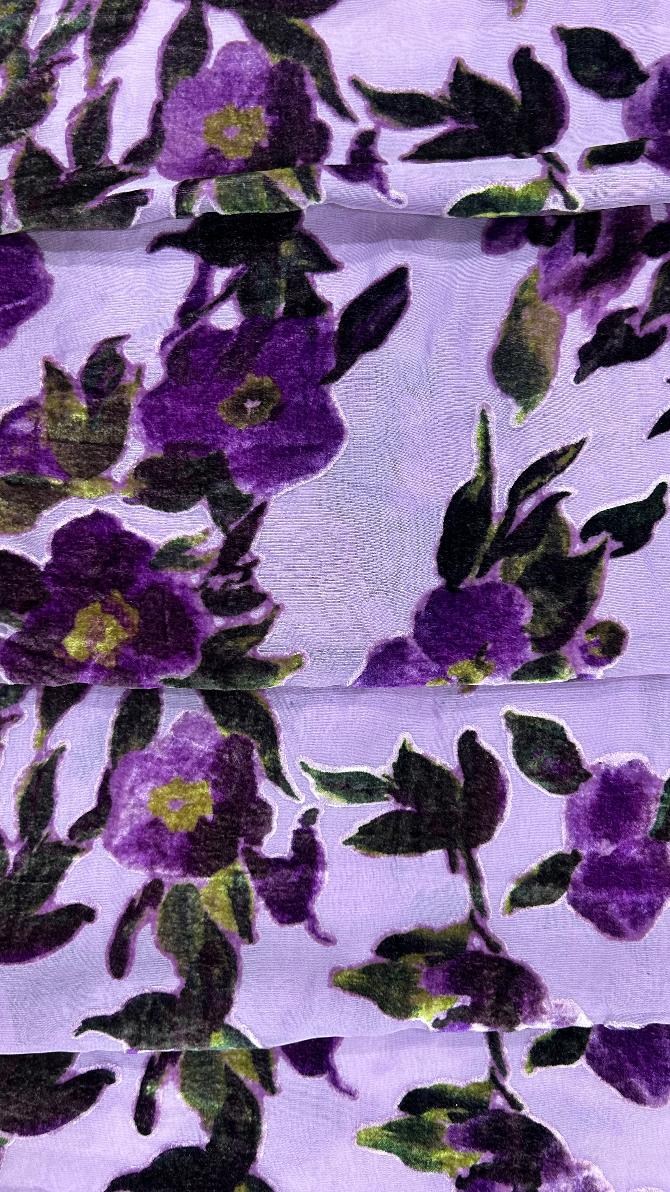 LAVENDER FLORAL BURNOUT