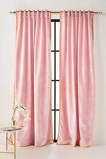 Blush Luxurious Velvet Curtains