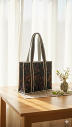 FOREST GREEN HANDCRAFTED TOTE BAG