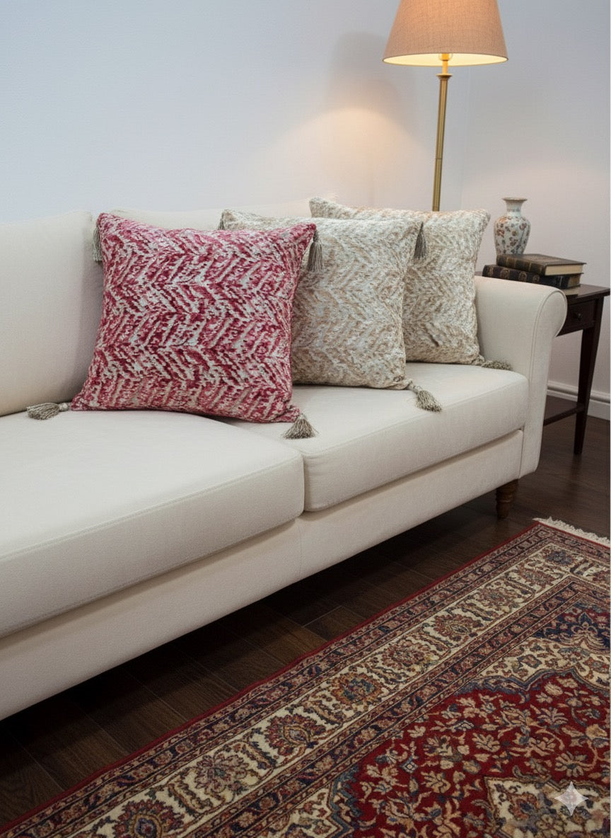 TEXTURED CUSHIONS SET OF 5