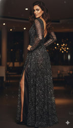 Luxe Black Paisley Burnout Fabric