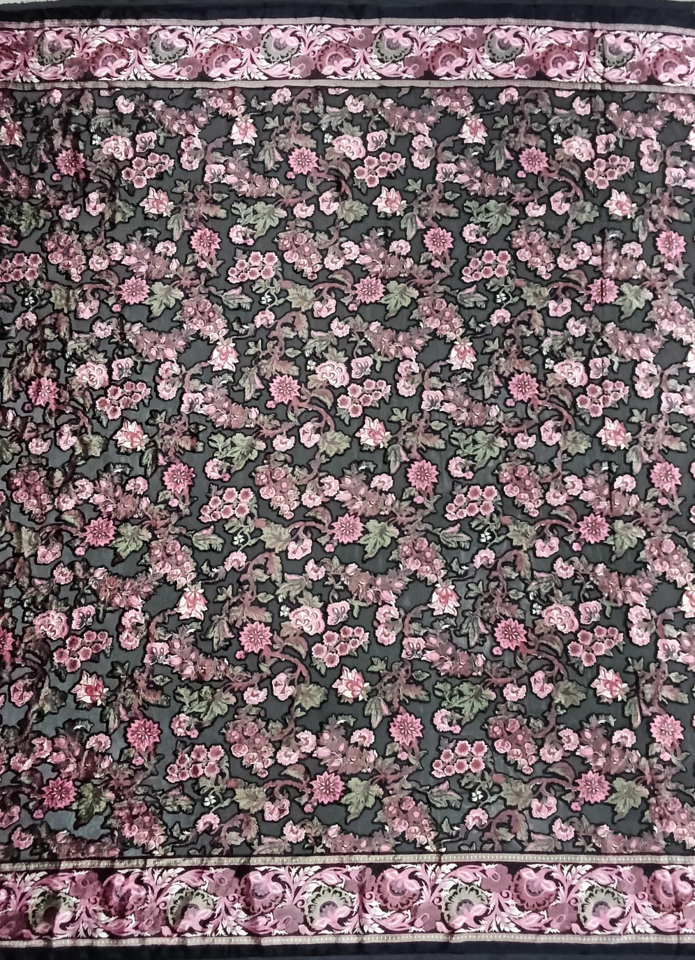 Premium Velvet Floral fabric
