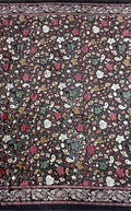 Premium velvet leaf print fabric