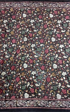 Premium velvet leaf print fabric