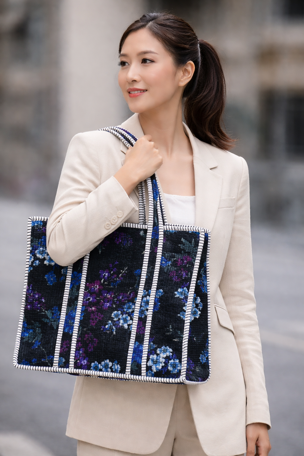 INDIGO NOIR HANDCRAFTED TOTE BAG